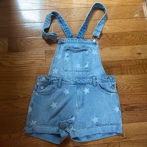 Nwt kittenish denim star overalls